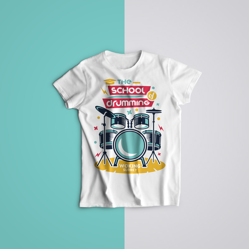 T-shirt Design by Ena for The School of Drumming | Design #25340155