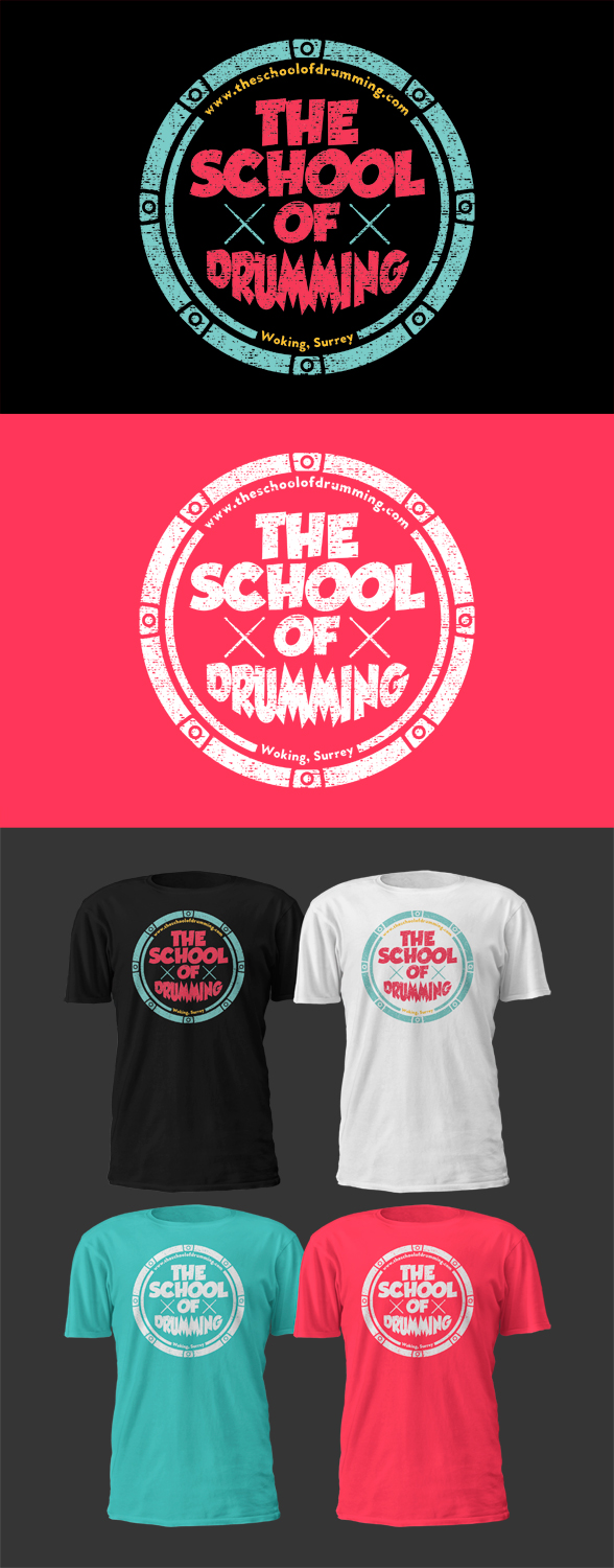 Design de T-shirt par D'Mono pour The School of Drumming | Design #25356910