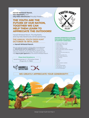 Harrell Whitetail Ranch Youth Hunt | Flyer-Design von D Creative