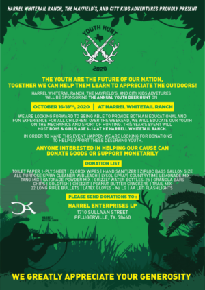 Harrell Whitetail Ranch Youth Hunt | Flyer-Design von desainerd