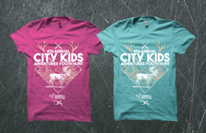 4th annual City Kids Adventures  Youth Hunt at Harrell Whitetail Ranch | T-shirt Design by Taho Design