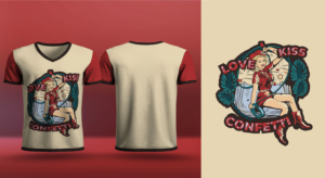 Pin Up - Western - Vintage Look Tee for Marriage Celebrant / Story Teller