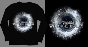 Ice Hole Tshirt Graphic Design | Diseño de Camiseta por SAI DESIGNS