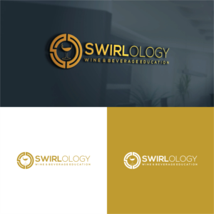 'Swirlology' and then 'wine & beverage education' or just 'beverage education' | Diseño de Logo por tejo
