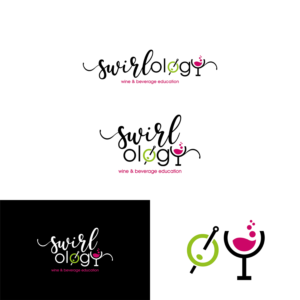 'Swirlology' and then 'wine & beverage education' or just 'beverage education' | Logo-Design von Grapi