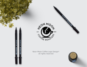 Logo Design by Mimi &amp; Max for Neon Moon Coffee | Design: #25341892