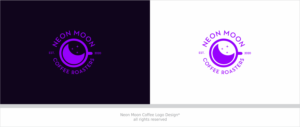 Logo Design by Mimi &amp; Max for Neon Moon Coffee | Design: #25342644