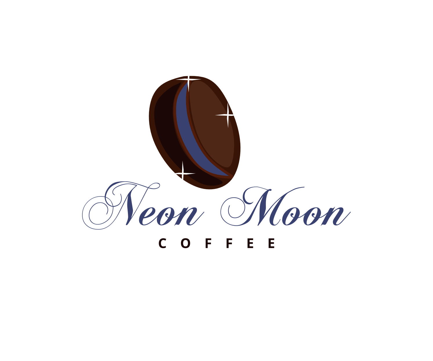Diseño de Logo por design.bb para Neon Moon Coffee | Diseño #25341405
