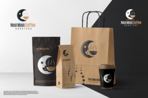 Logo Design by Mosa Abo swelem for Neon Moon Coffee | Design: #25337867