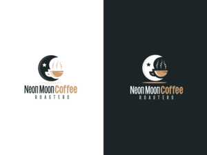 Logo Design by Mosa Abo swelem for Neon Moon Coffee | Design: #25337871