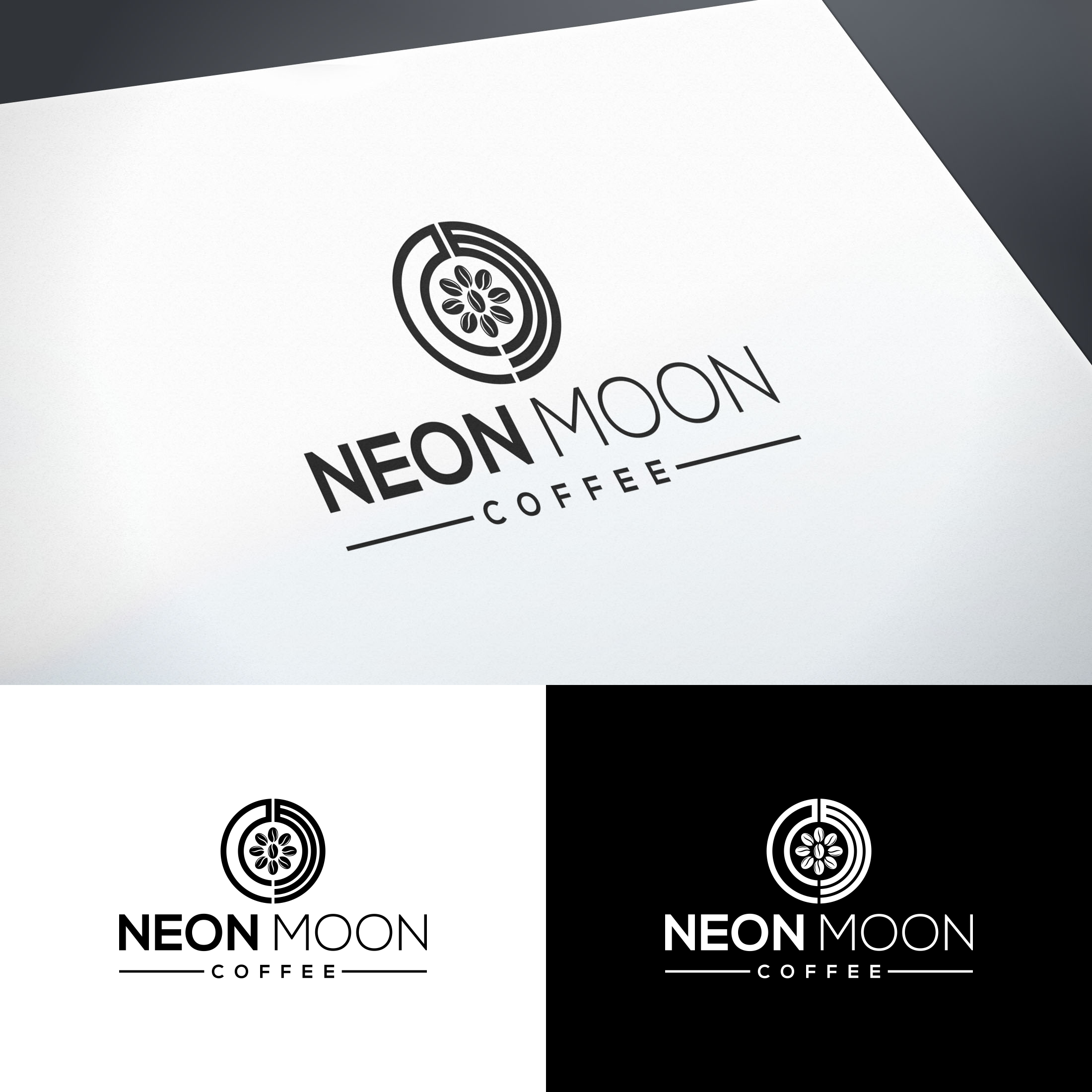 Logo Design by tejo for Neon Moon Coffee | Design #25337578