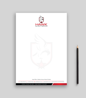 Letterhead Design by Musa. A for Hawk Security Services Ltd.  | Design #25348843