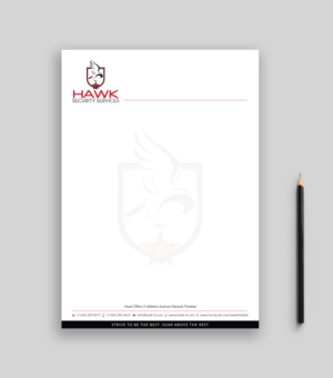 Briefkopf-Design von Musa. A für Hawk Security Services Ltd.  | Design: #25348845