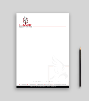 Briefkopf-Design von Musa. A für Hawk Security Services Ltd.  | Design: #25348847
