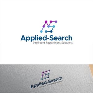 Applied-Search (with the following strap line underneath) Intelligent Recruitment Solutions | Logo Design by Arham Hidayat