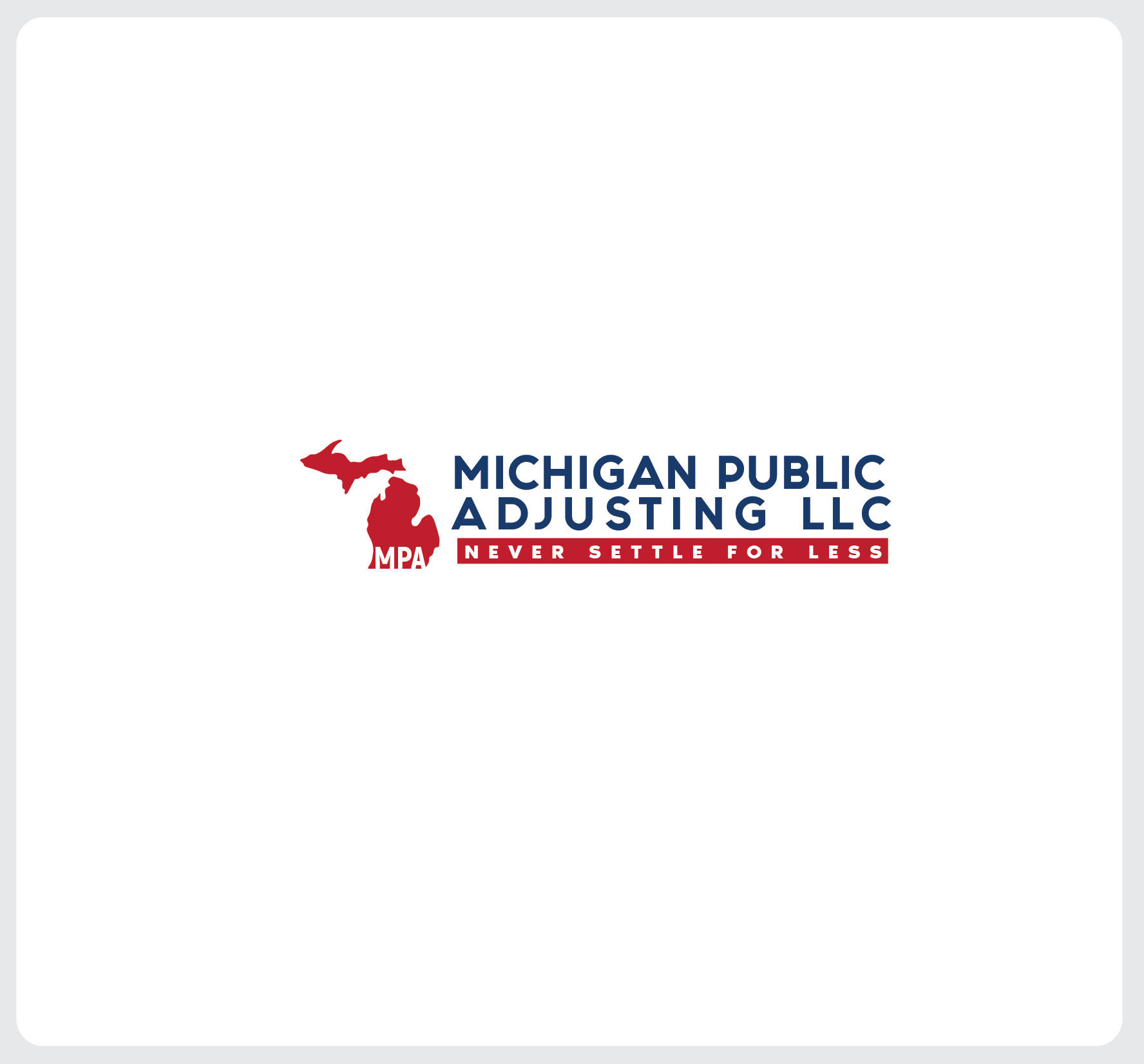 Logo Design by angelonyamu for Michigan Public Adjusting LLC  | Design #25370572
