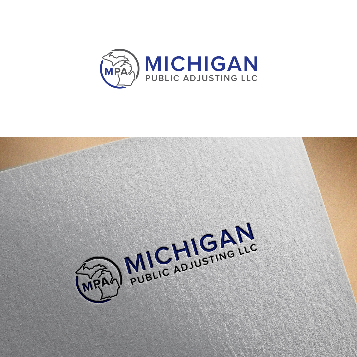 Logo Design by Maxo-Biz for Michigan Public Adjusting LLC  | Design #25344600