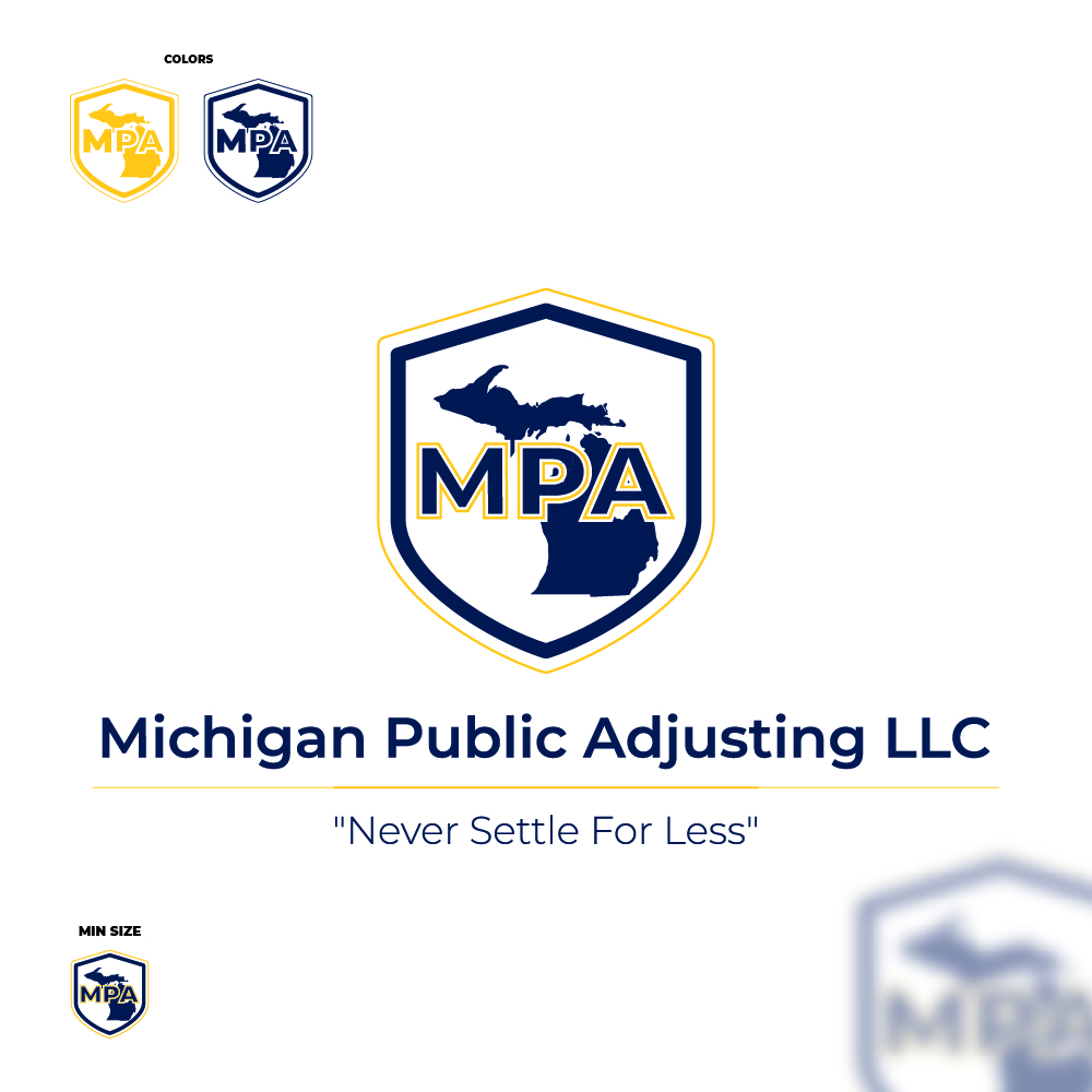 Diseño de Logo por Eacostadesign para Michigan Public Adjusting LLC  | Diseño #25344310