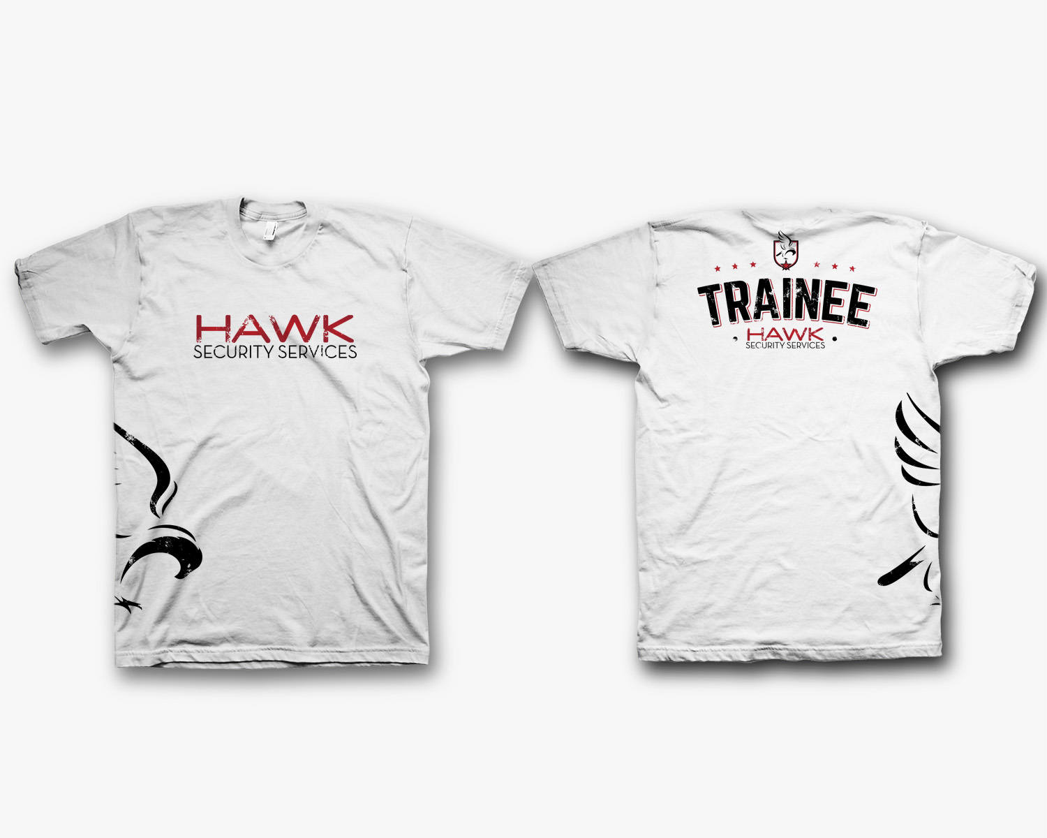 T-shirt Design by saka.aleksandar for Hawk Security Services Ltd.  | Design #25353800