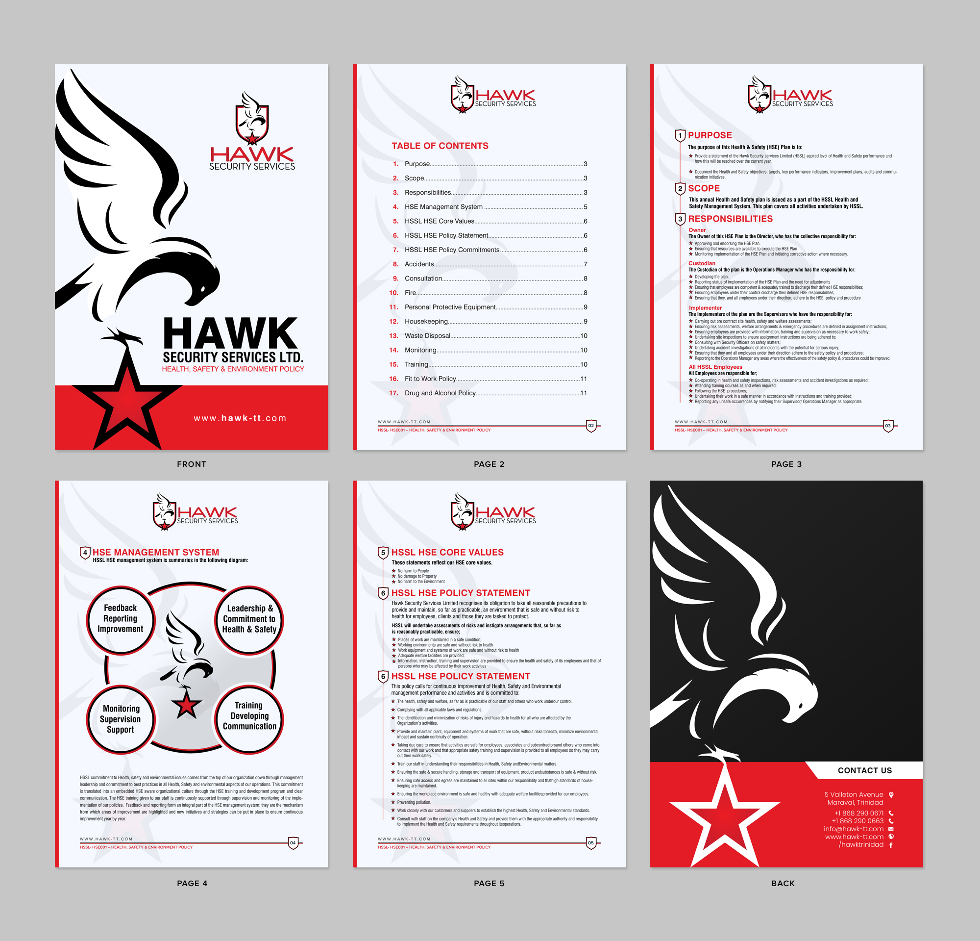 Stationery Design by chandrayaan.creative for Hawk Security Services Ltd.  | Design: #25345681