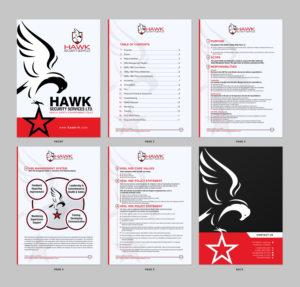 Security Guard company needs new procedure template to wow potential clients in tender submissions | Schreibwaren-Design von chandrayaan.creative