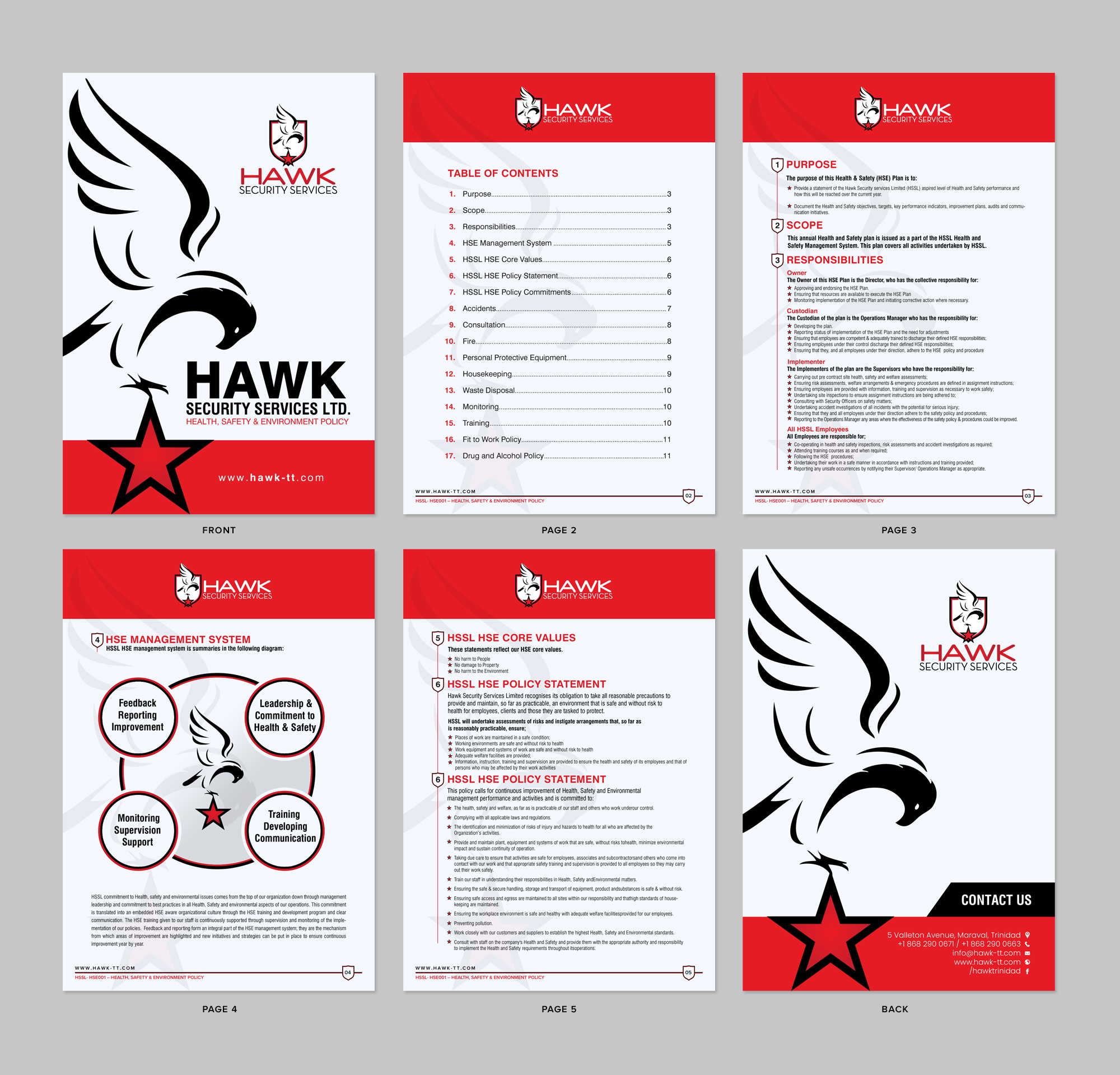 Diseño de Papelería por chandrayaan.creative para Hawk Security Services Ltd.  | Diseño #25354178