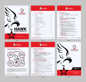 Stationery Design by chandrayaan.creative for Hawk Security Services Ltd.  | Design: #25354178