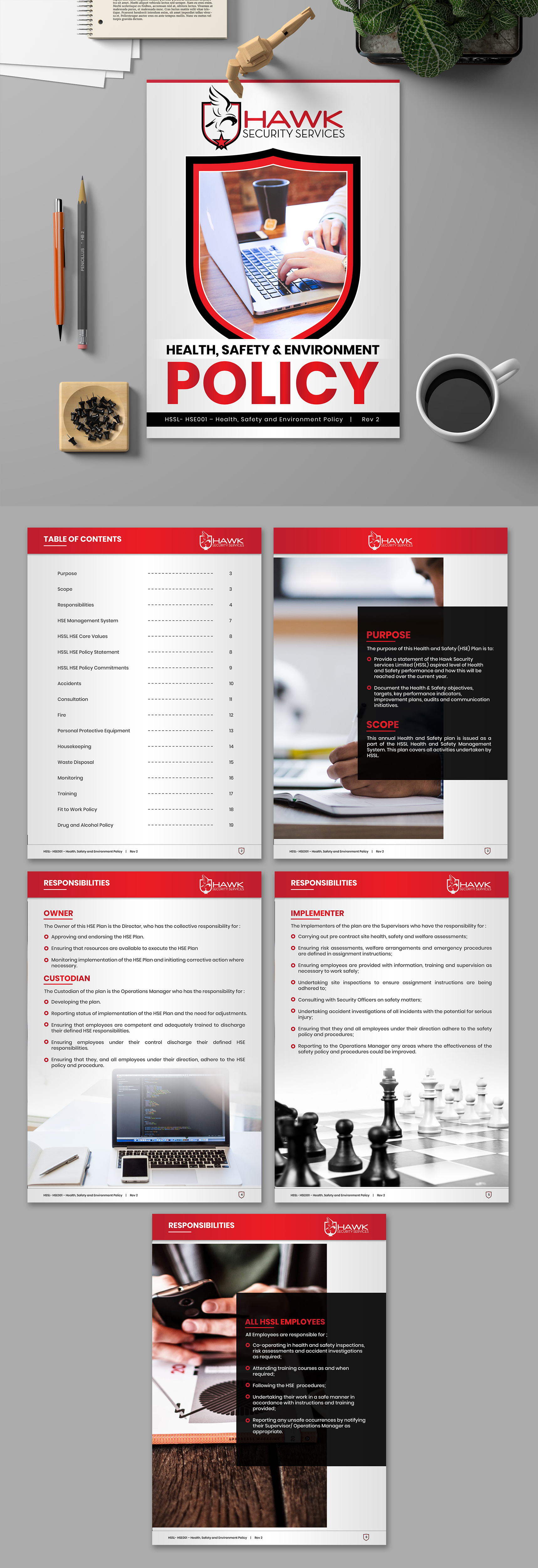 Design de Papeterie par SAI DESIGNS pour Hawk Security Services Ltd.  | Design #25348594