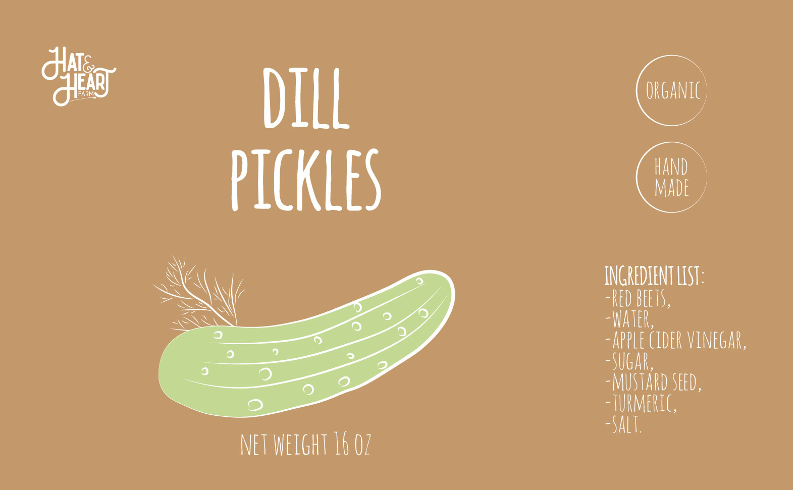 Label Design by Inaaina for Hat & Heart Farm | Design #25360646