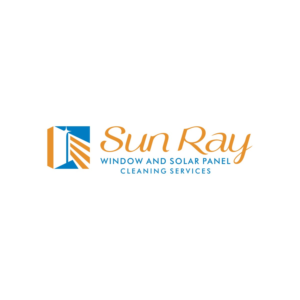 Sun Ray Window and Solar Panel Cleaning Services | Logo Design by Ashani Bhattacharya