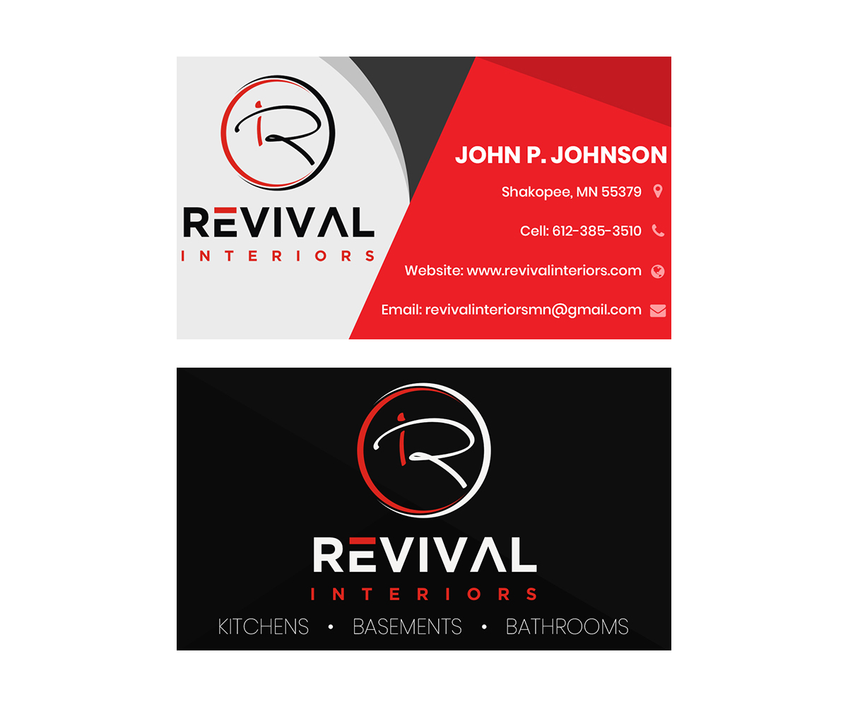Business Card Design by Jai Kumar for Revival Interiors | Design #25395045