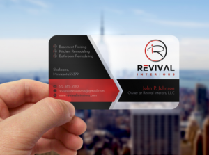 Visitenkarten-Design von WebixBD für Revival Interiors | Design: #25385848