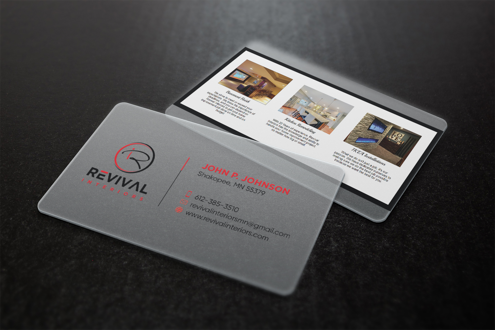 Business Card Design by Verified artistry (Design garden) for Revival Interiors | Design #25385578
