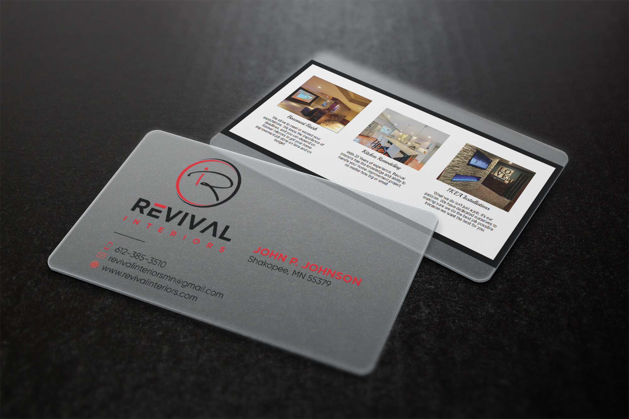 Business Card Design by Verified artistry (Design garden) for Revival Interiors | Design #25385579