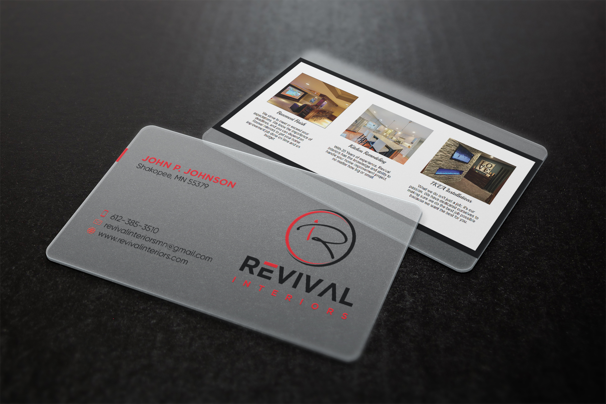 Business Card Design by Verified artistry (Design garden) for Revival Interiors | Design #25385580