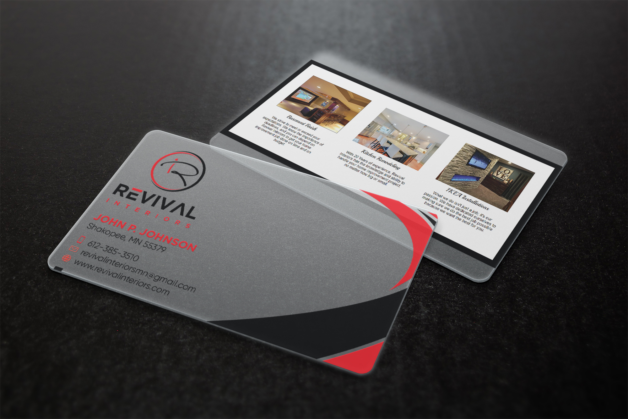 Business Card Design by Verified artistry (Design garden) for Revival Interiors | Design #25385582