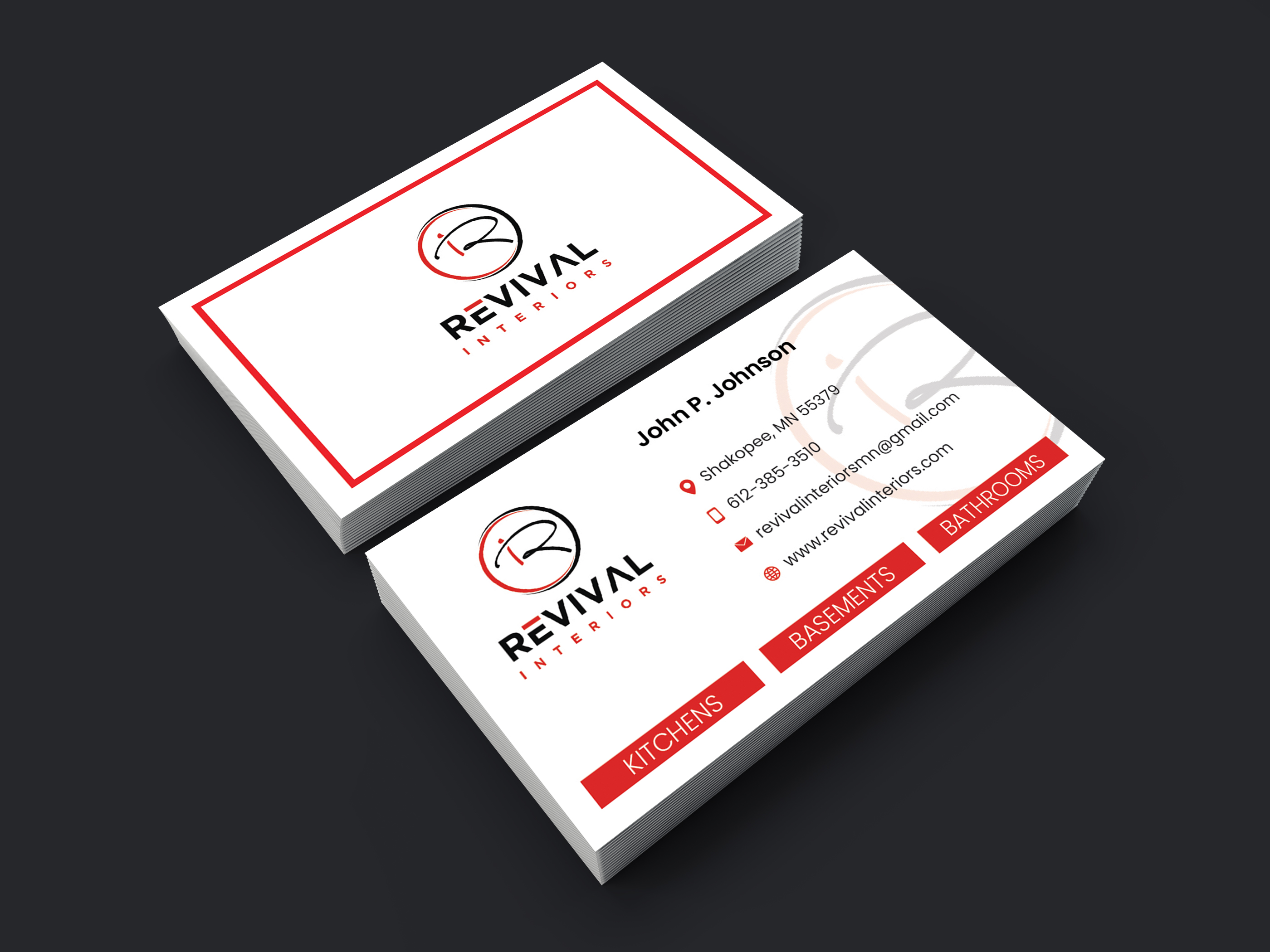 Design de Carte de Visite par Johney pour Revival Interiors | Design #25351833