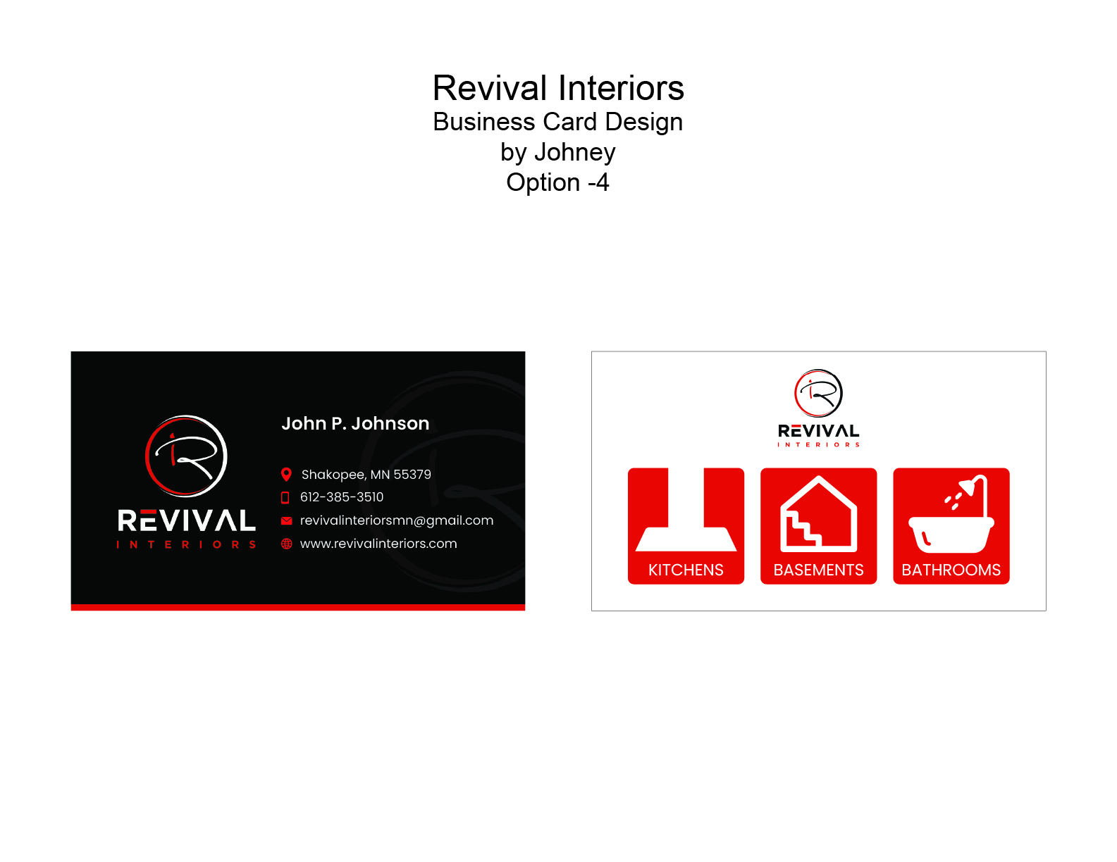 Design de Carte de Visite par Johney pour Revival Interiors | Design #25351845