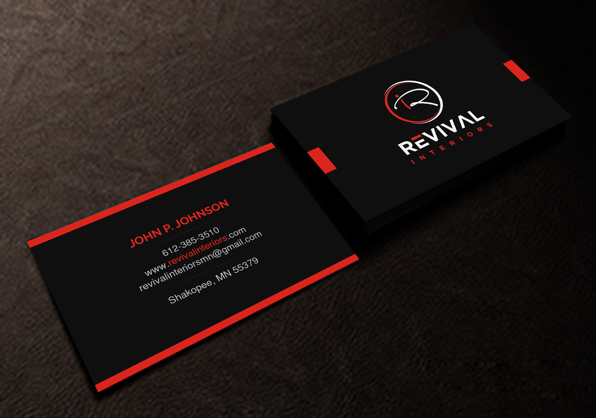 Business Card Design by Creations Box 2015 for Revival Interiors | Design #25364314