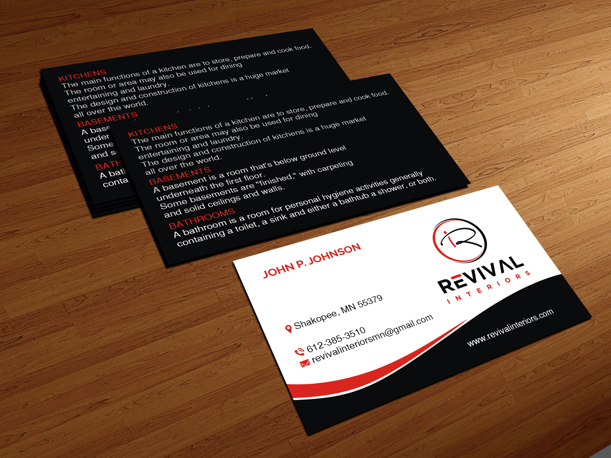 Design de Carte de Visite par Creations Box 2015 pour Revival Interiors | Design #25364332