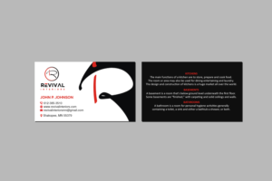Design de Carte de Visite par Creations Box 2015 pour Revival Interiors | Design : #25371659