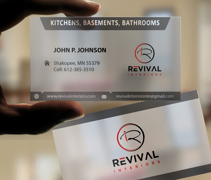 Business Card Design by mam1 for Revival Interiors | Design #25383792