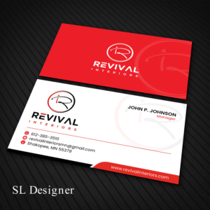 Business Card Design by SL Designer for Revival Interiors | Design: #25349257