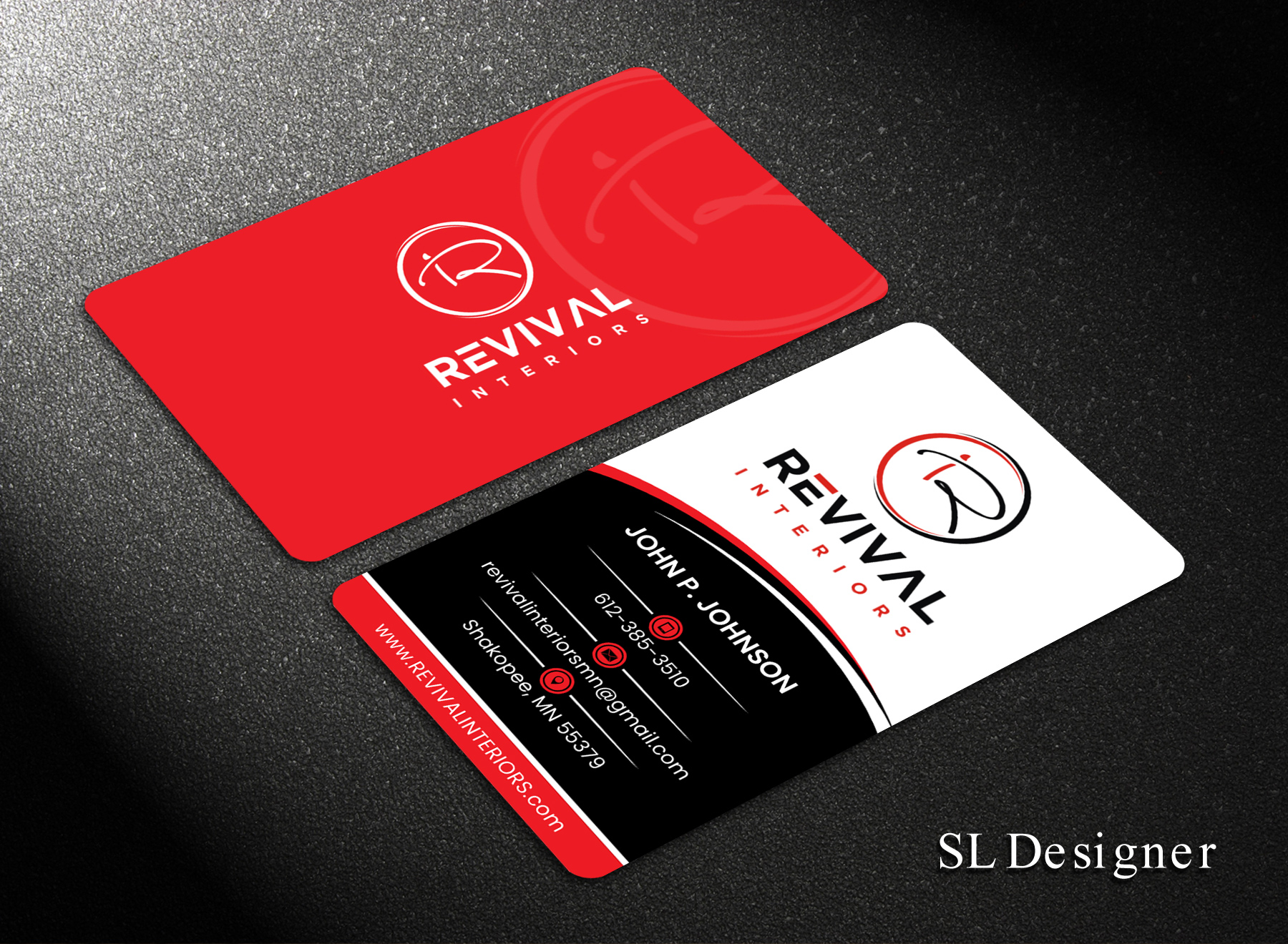 Business Card Design by SL Designer for Revival Interiors | Design #25349260