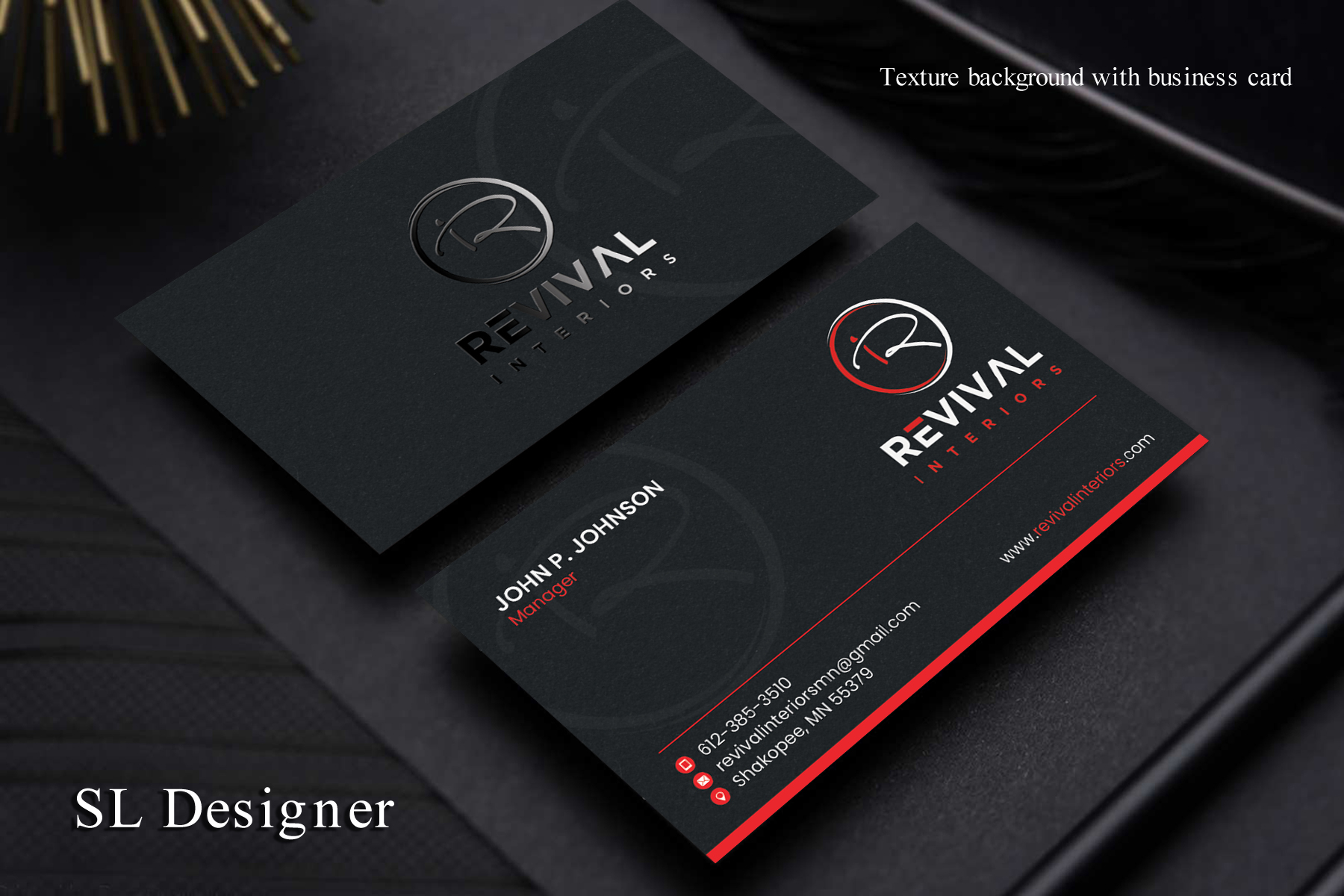 Business Card Design by SL Designer for Revival Interiors | Design #25349264