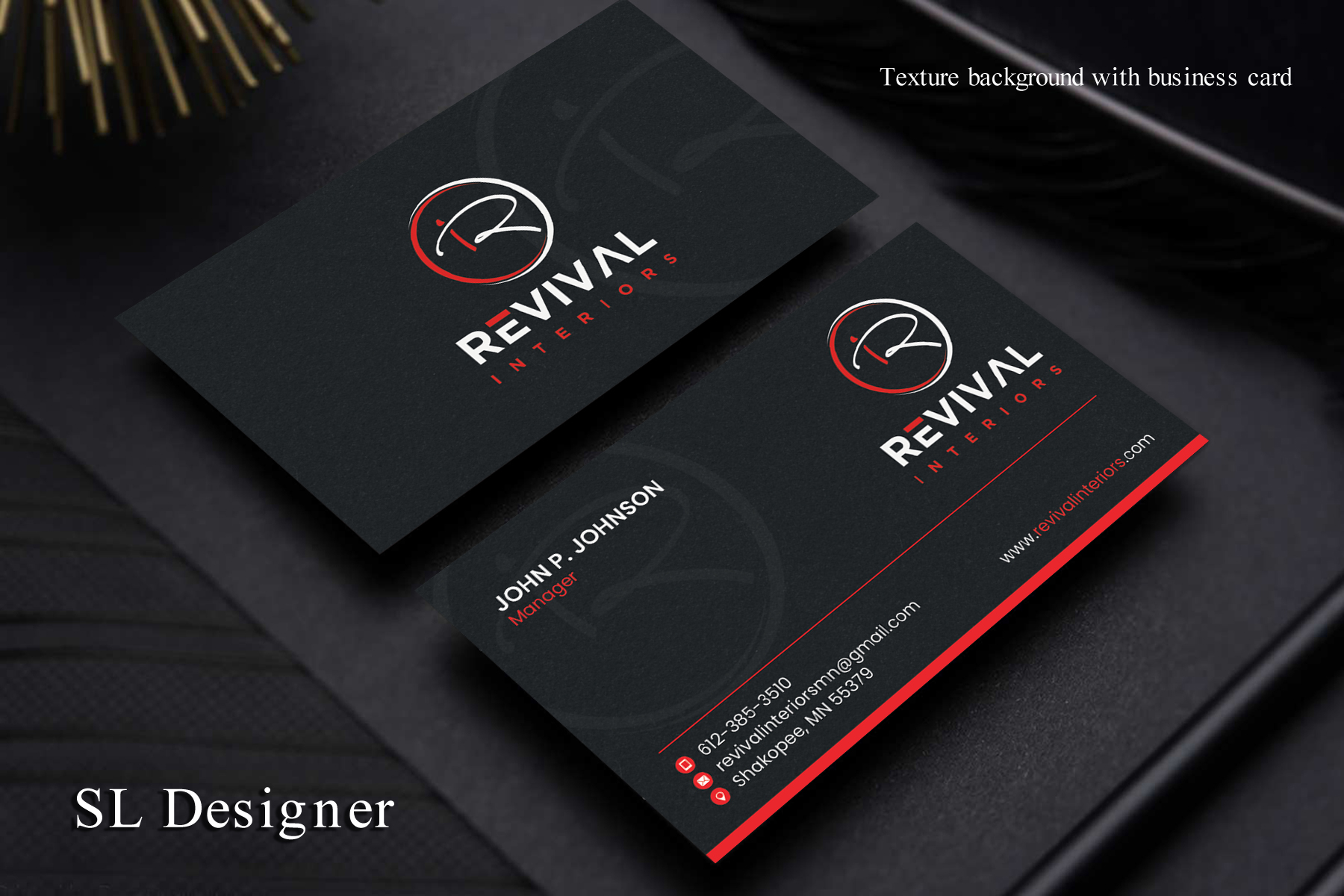 Business Card Design by SL Designer for Revival Interiors | Design #25349265