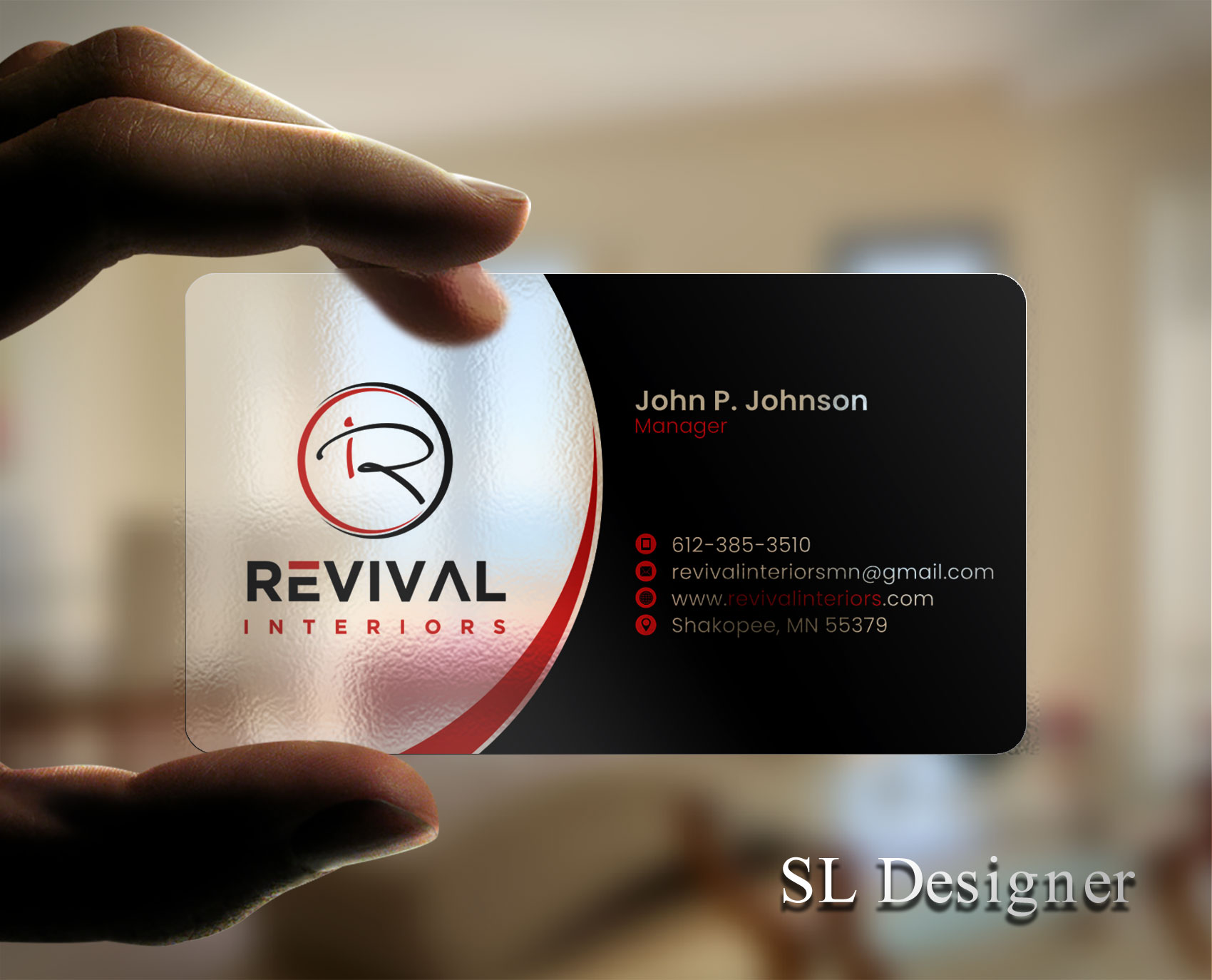 Business Card Design by SL Designer for Revival Interiors | Design #25349267