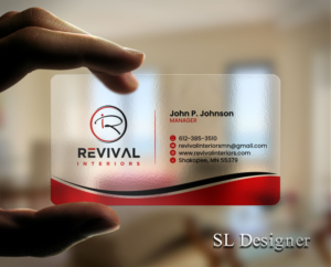 Business Card Design by SL Designer for Revival Interiors | Design: #25349269