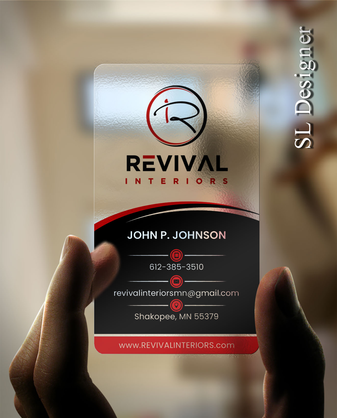 Business Card Design by SL Designer for Revival Interiors | Design #25349272