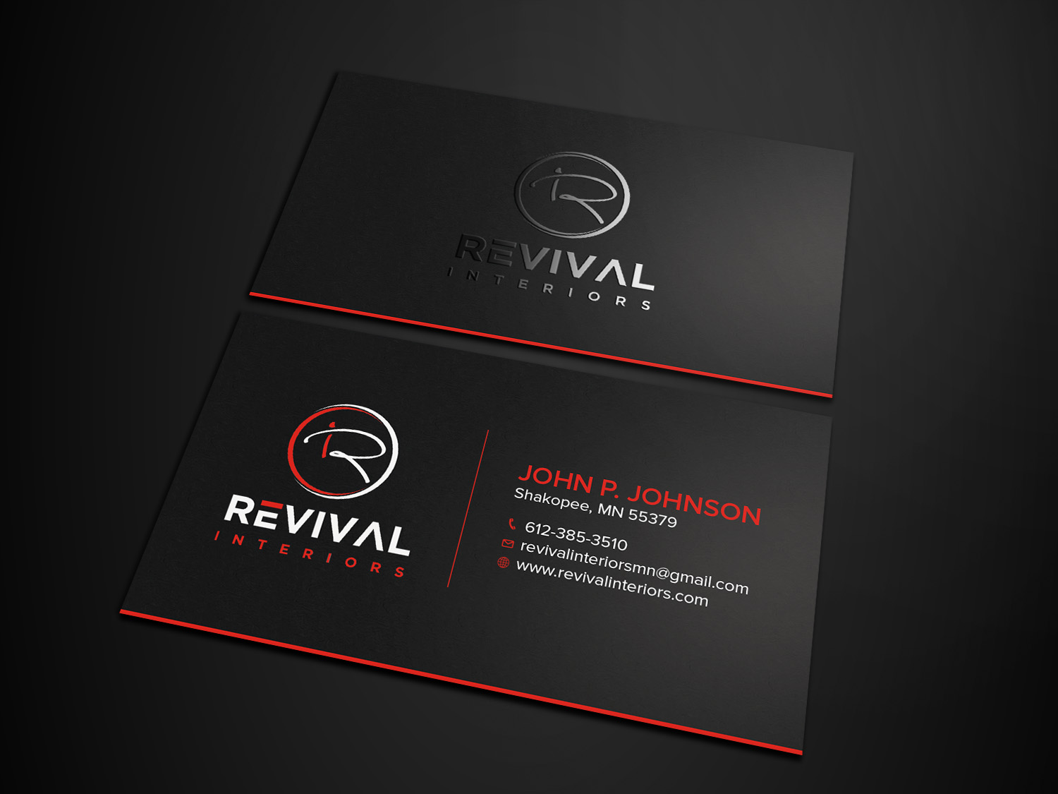 Business Card Design by Tripti Ranjan Gain for Revival Interiors | Design #25357935